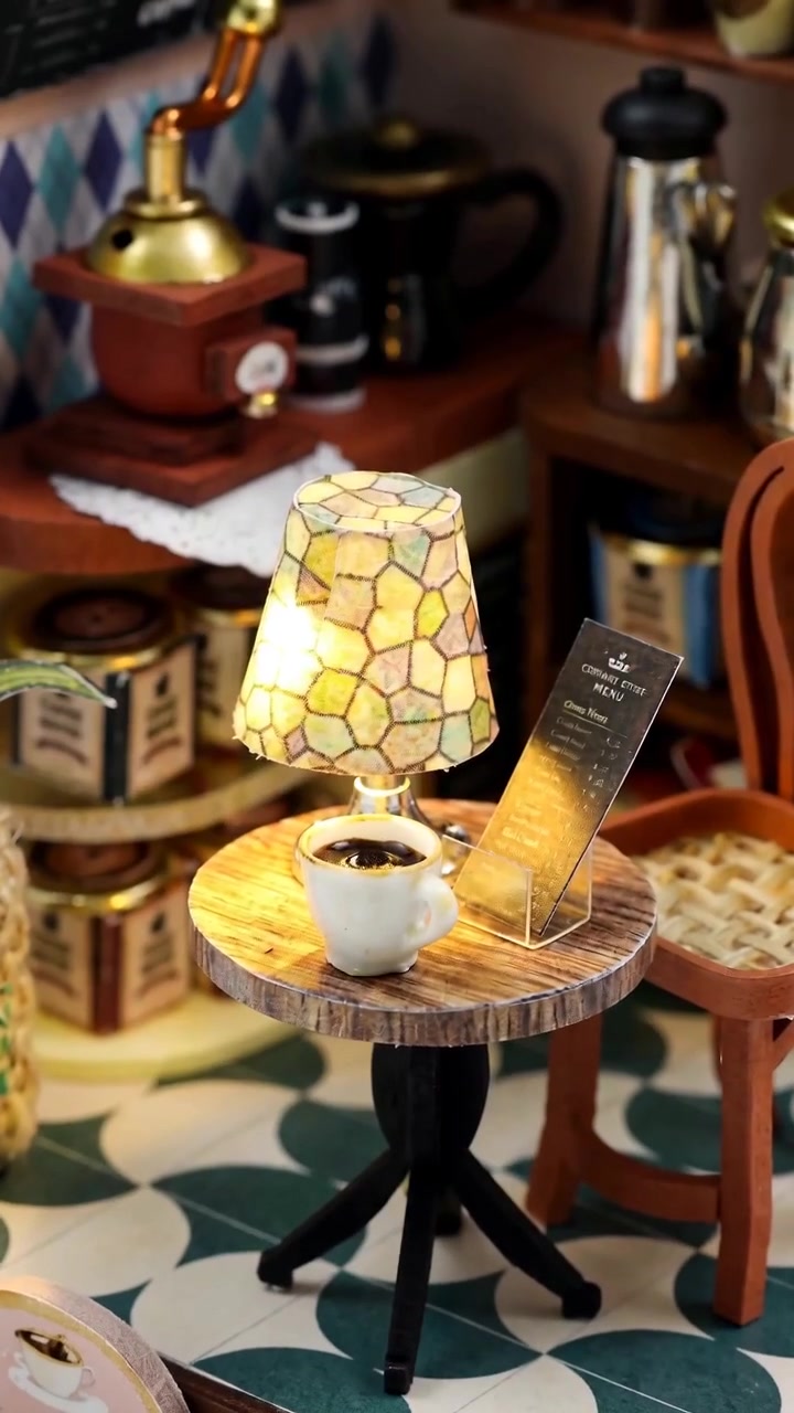 Your own little coffee bar that lights up