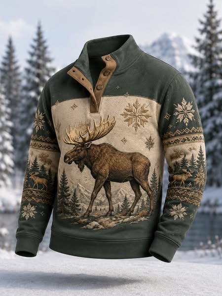 Nordisk Vildmark Kollektion | Älg, Varg & Korp Tröjor