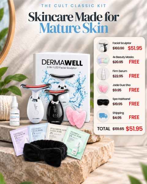 50% OFF + 4 Free Gifts Today!