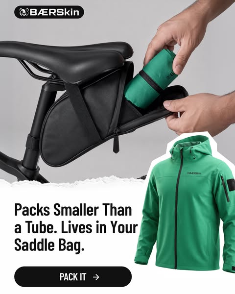 Packs Smaller Than a Tube. Lives in Your Saddle Bag.