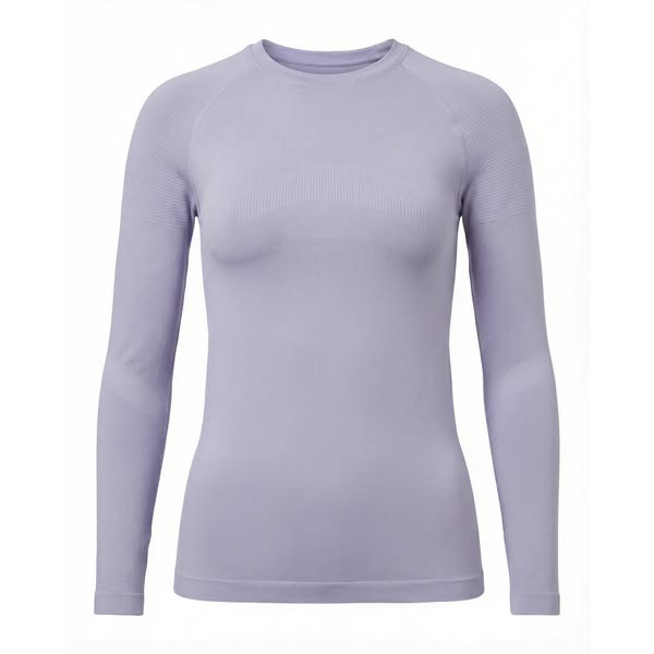 Camiseta Interior Térmica de Esquí Seamless Lila - Talla S (36/38) | Crane