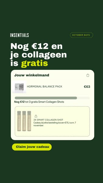 3 gratis collageenshots bij je bestelling