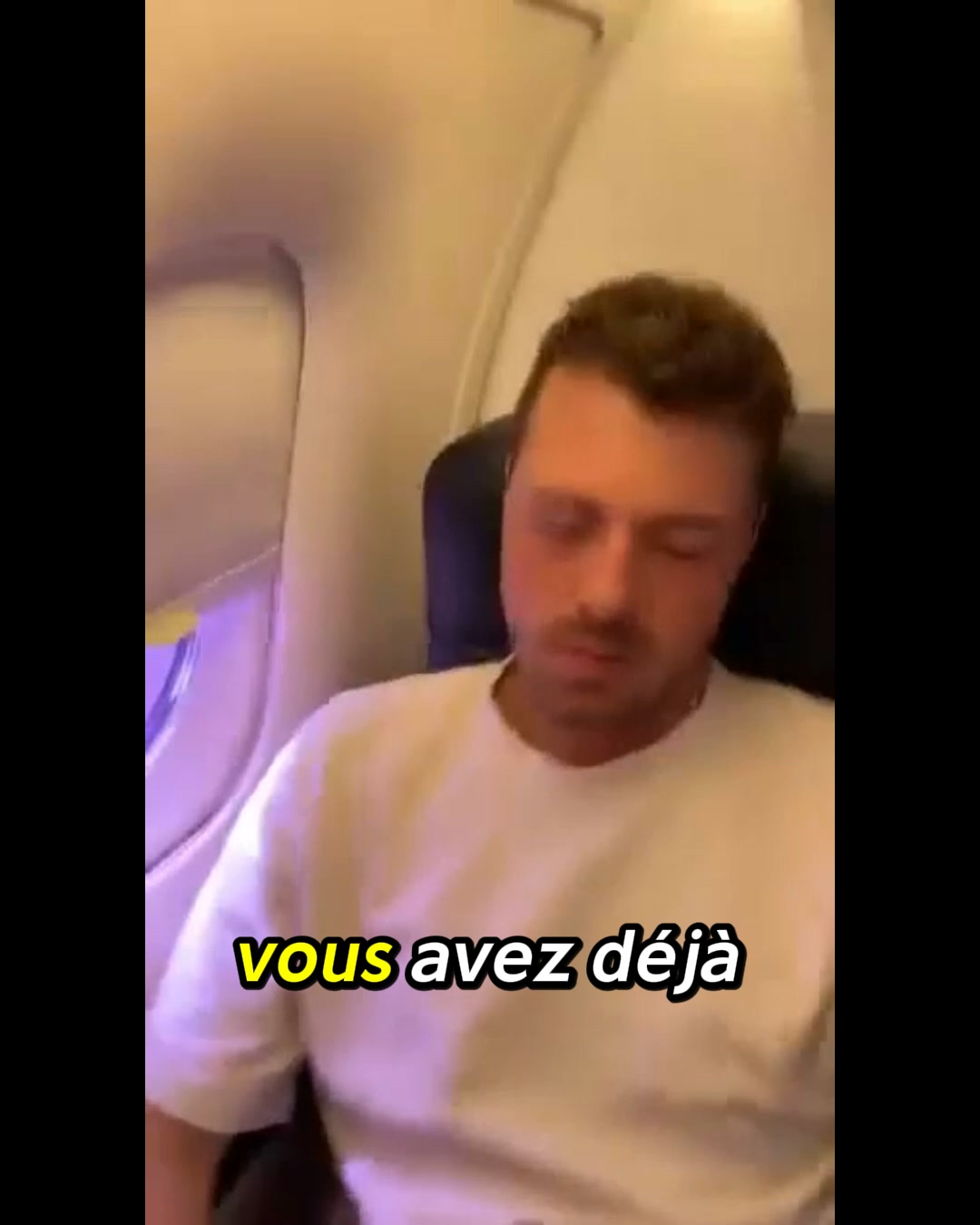 C'était pas l'avion. C'était impossible de dormir correctement.