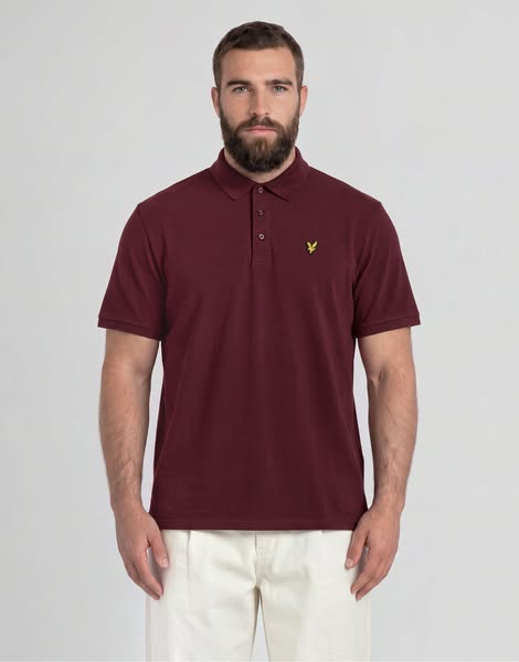 Cotton Polo Shirt - Burgundy