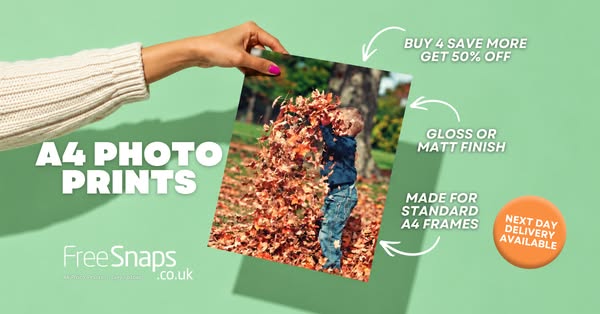 A4 Prints - Choose from Gloss or Matt.