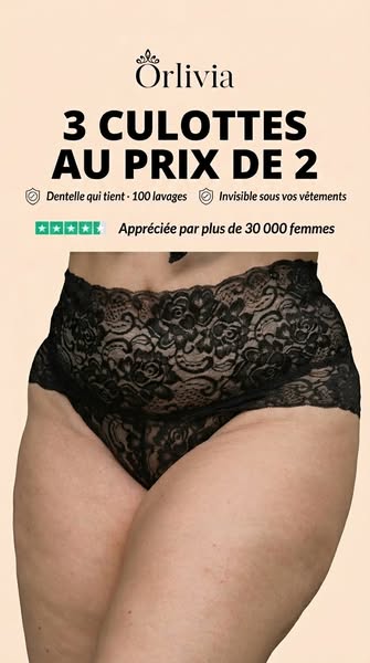 Lot de 3 Culottes Amincissantes
