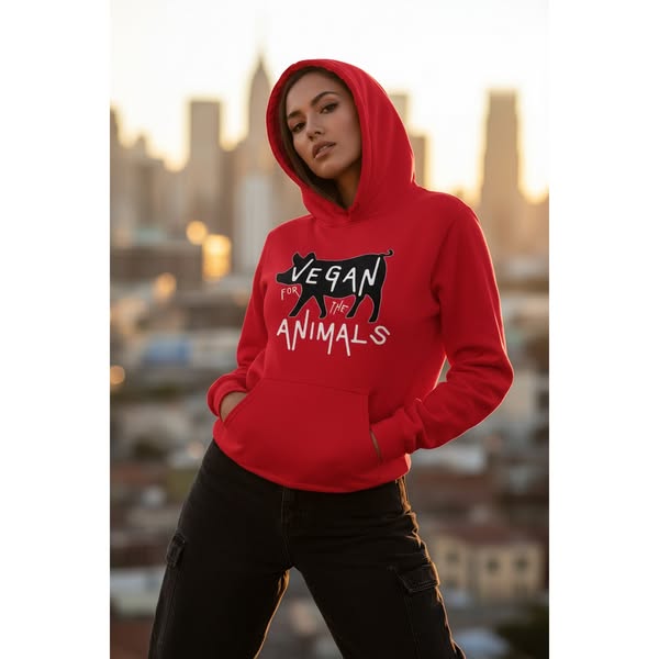 VEGAN For The Animals Unisex Hoodie