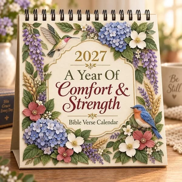 3D Christian Calendar 2027 | 12 Scripture Designs with Nature Scenes, Bi