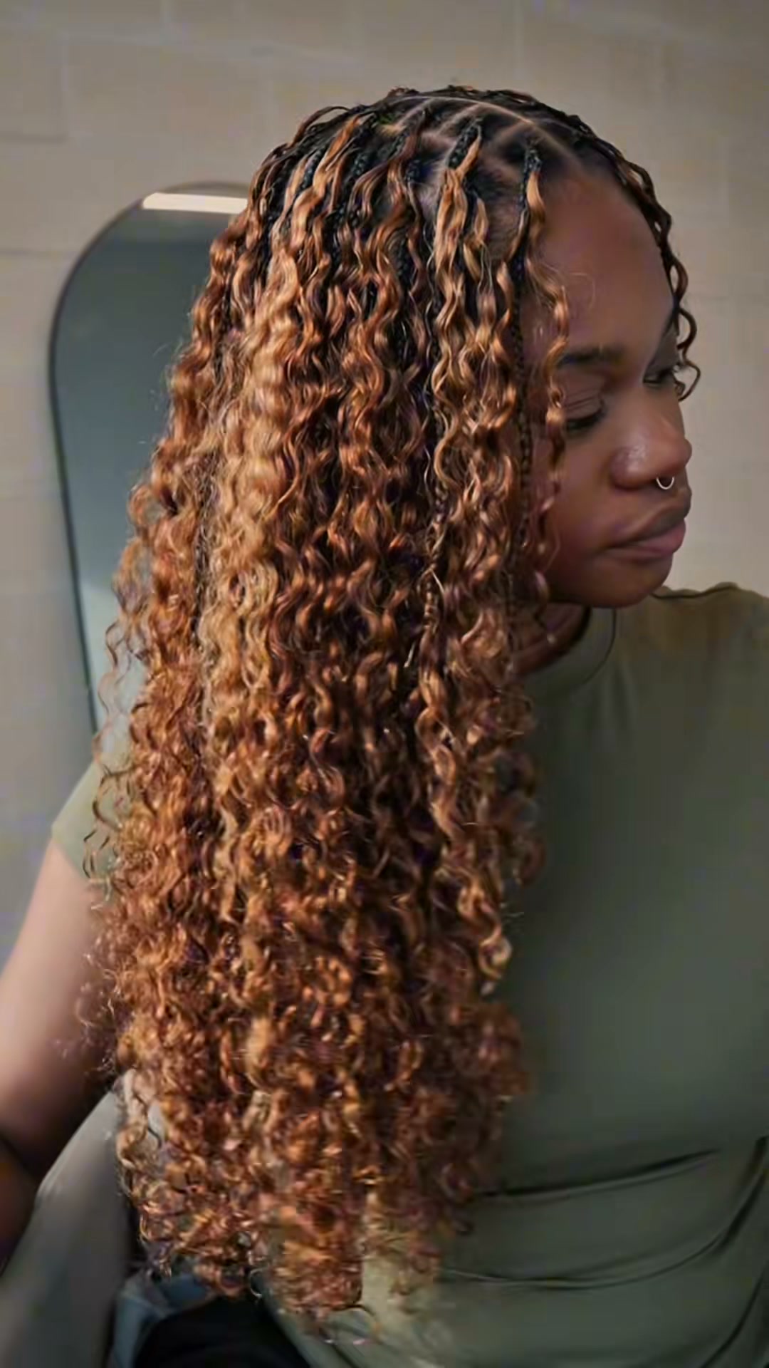 P4/27 Highlight Burmese Curly Feather Crochet Human Hair