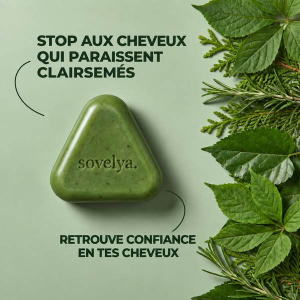 Savon Coréen pour la Pousse des Cheveux — Stoppe la Chute avec 12 Herbes