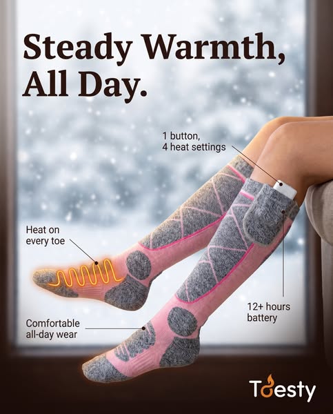 50% Off Launch Price | Toesty Heated Socks