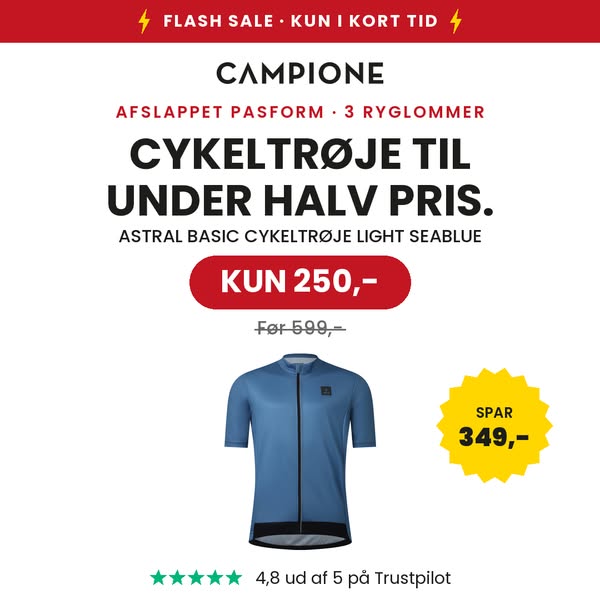 Cykeltrøje til under halv pris