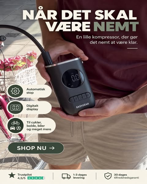 Luft til dine dæk – hvor som helst
