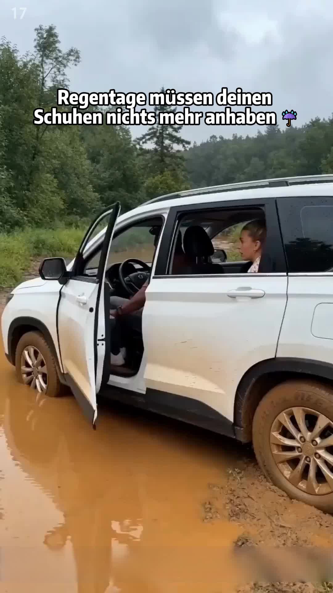 Regen draußen, Schuhe trocken!