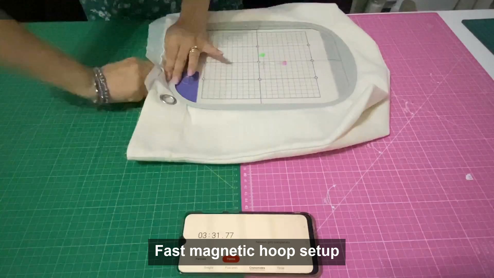 Anúncio de Sewtalent Magnetic Hoop
