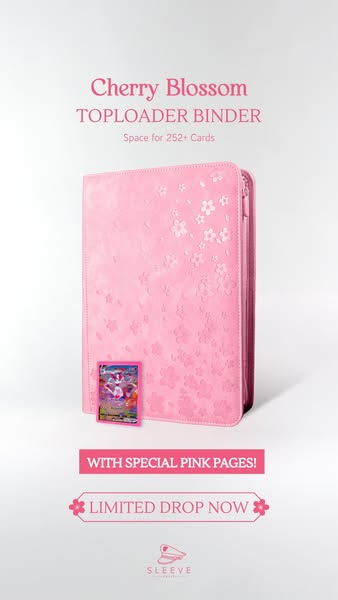 Limited Edition Cherry Blossom Toploader Binder