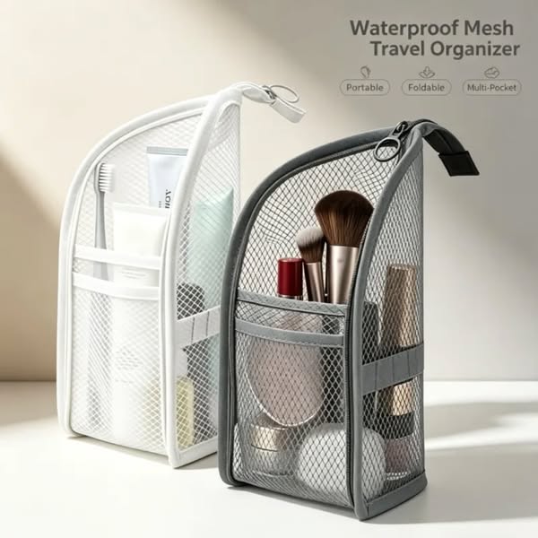 Stand-Up Travel Toiletry Bag