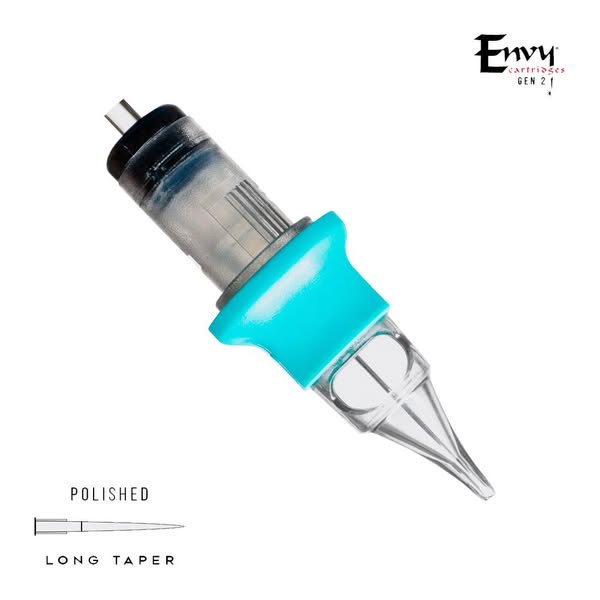 TATSoul - Envy Gen 2 Cartridges - Doos van 20 - 03 Round Liner Bugpin - 0,25 mm - Long Taper