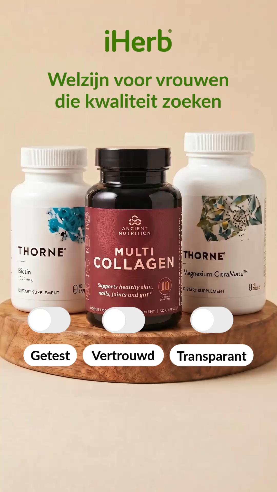 Professioneel welzijn voor vrouwen. Aangeboden door iHerb.