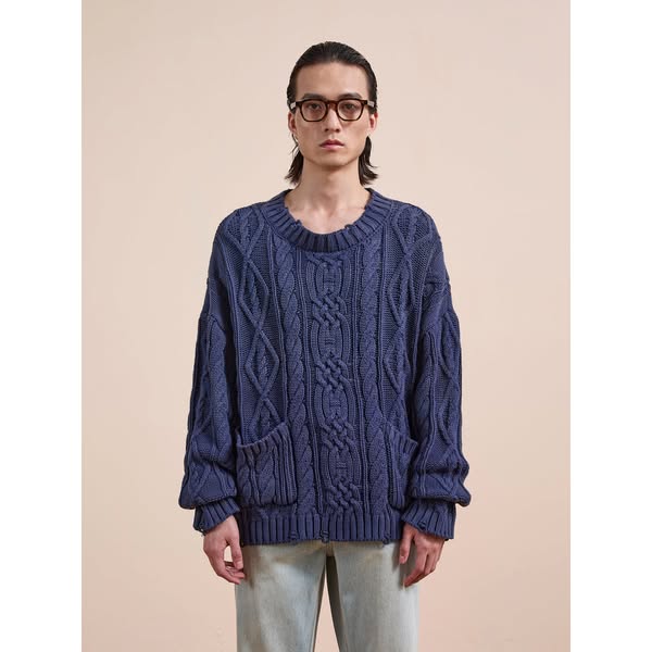 Cable Knit Pullover Sweater
