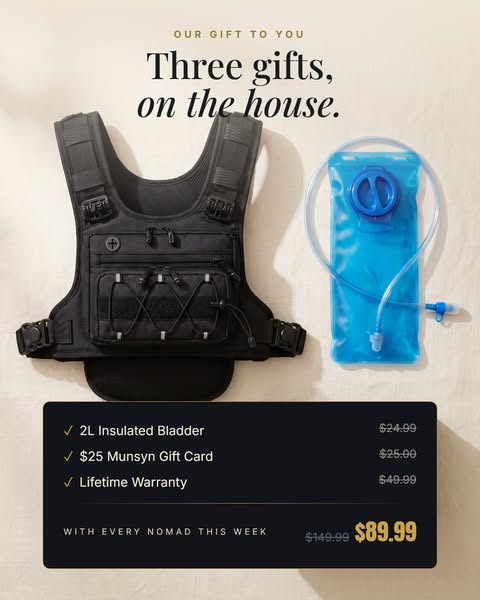 Cold water, hands-free - 40% off + free gifts