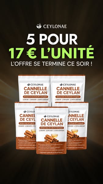 Cannelle de Ceylan 7200 mg + Huile MCT