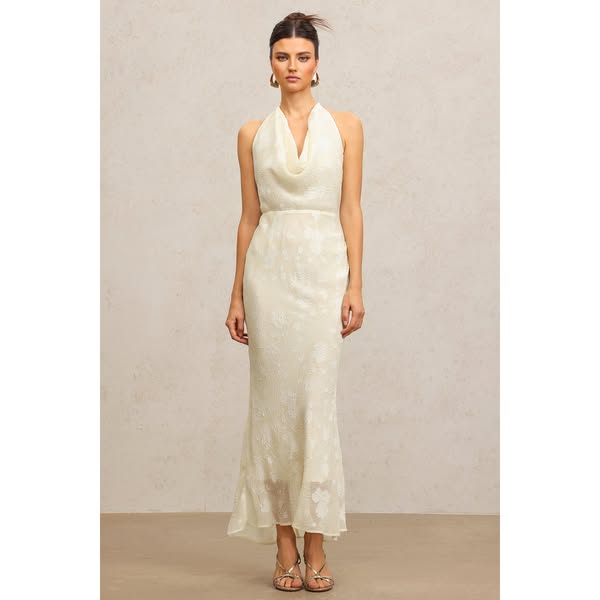 Ella Sleeveless Folds Maxi Dress