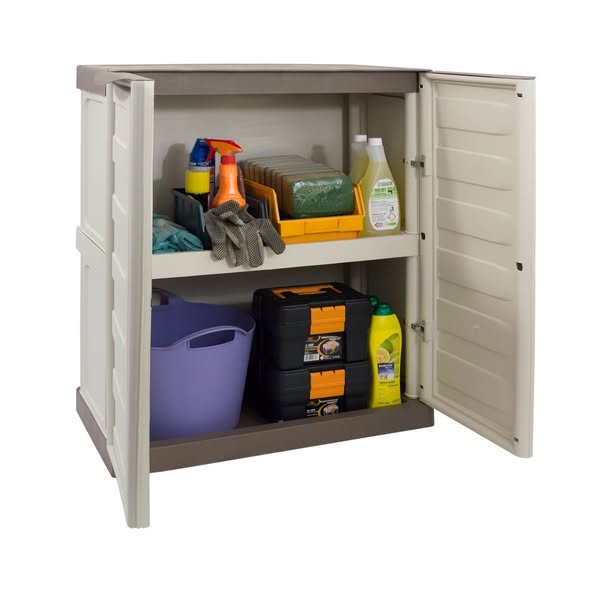 Armadio Ricovero Attrezzi 170x80 3 Pareti Riparo Legno 12mm Porta Doppia Esterno
