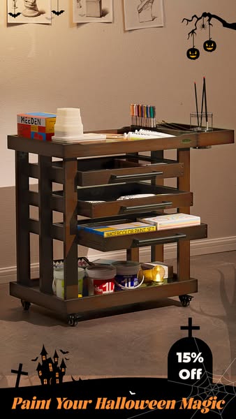 Premium artist storage cart
