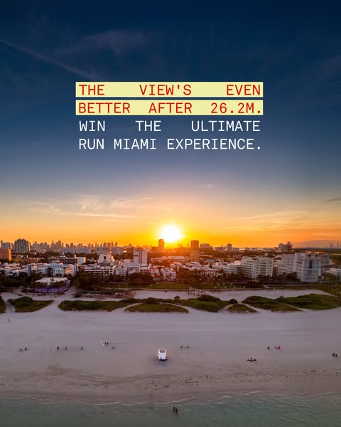 Win 2 entries to the marathon in Miami