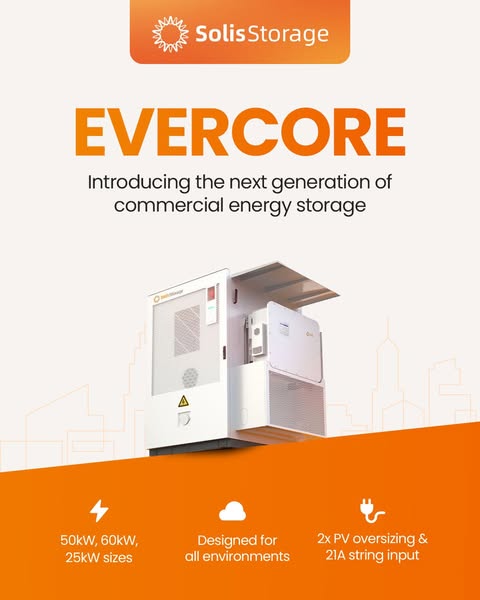 Solis EverCore Commercial Battery Storage - Segen UK