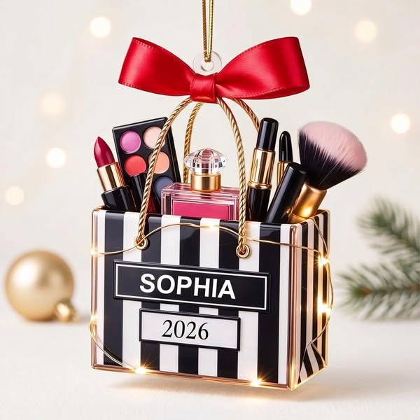 Personalized Makeup Lovers Ornament