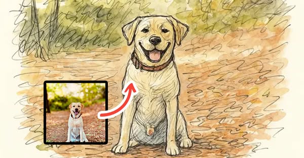 Turn Your Pet’s Photo Into a Sketch