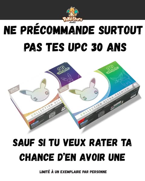 La collection Pokémon 30 ans est là