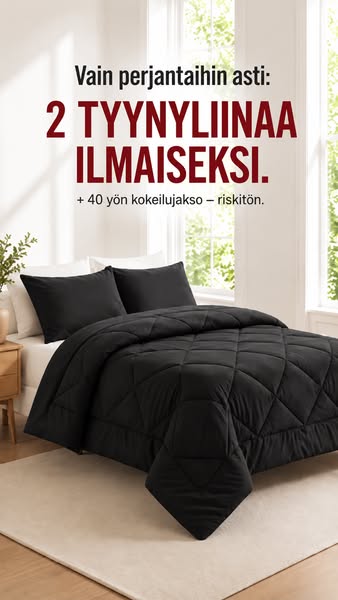 Ei enää pussilakanan vaihtoa