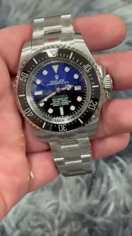 Dial faded from ocean blue