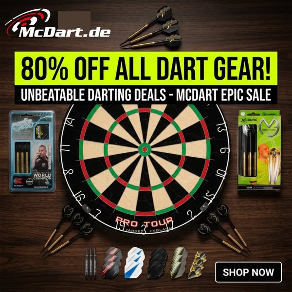 Start Your Darts Journey – 80% Off McDart Nickel Silver Steeldarts