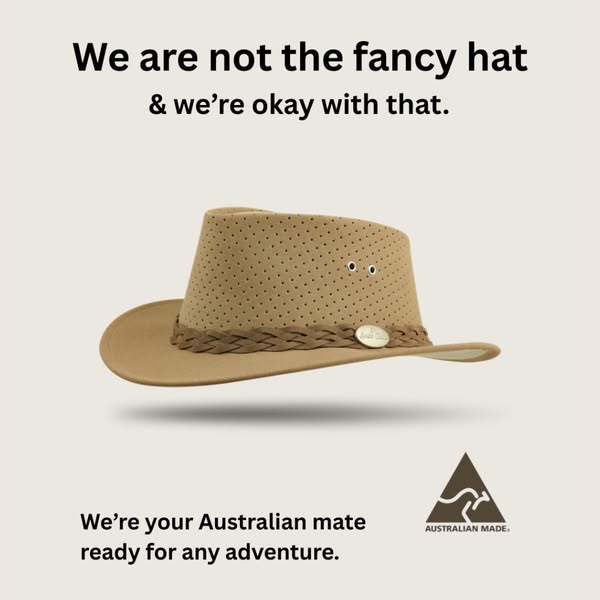 Not fancy. Just the best hat you'll ever own.