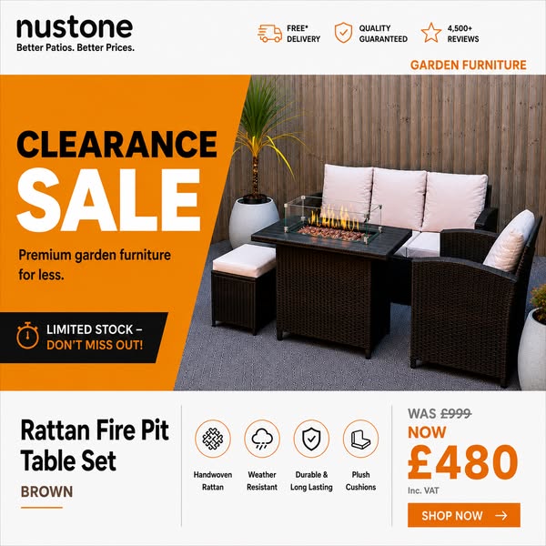 Rattan Fire Pit Set – Now £480
