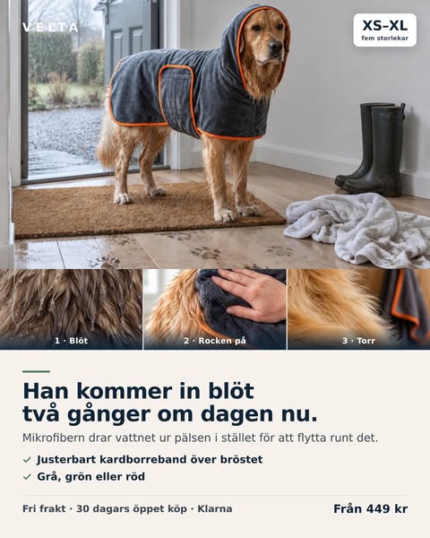 Han torkar sig själv – 449 kr