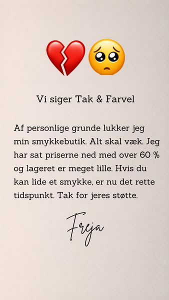 Oprydningsudsalg slutter i dag!