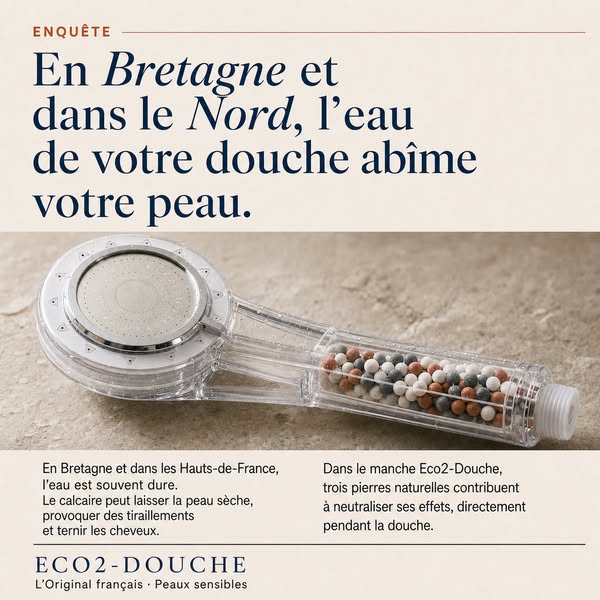 Pourquoi votre peau réagit à l'eau de votre douche
