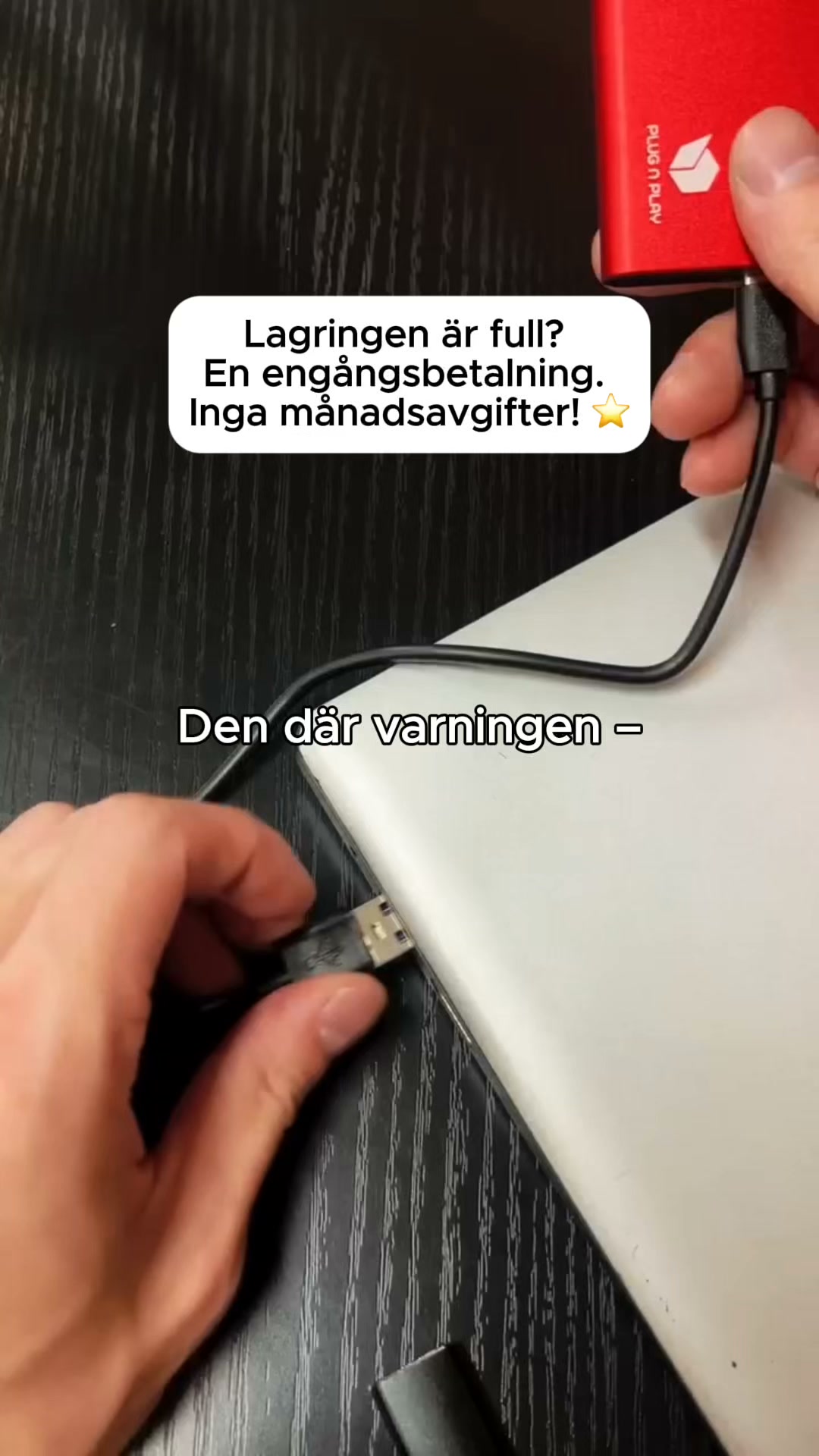 Lagra dina foton och videor snabbt och säkert.