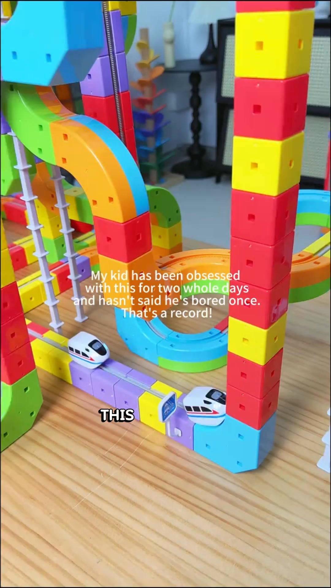 The train stays on upside-down. Nobody knows why