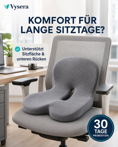 8 Stunden sitzen, ohne es zu spüren