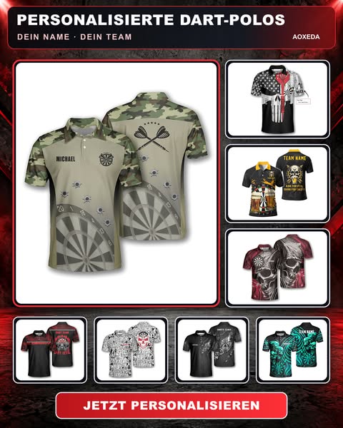 Dart-Polos mit Skull-Design