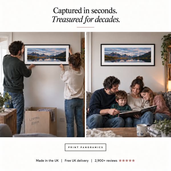 Panoramic Framed Mounted Photo Print