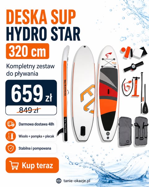 Kompletny SUP 320 cm za 659 zł