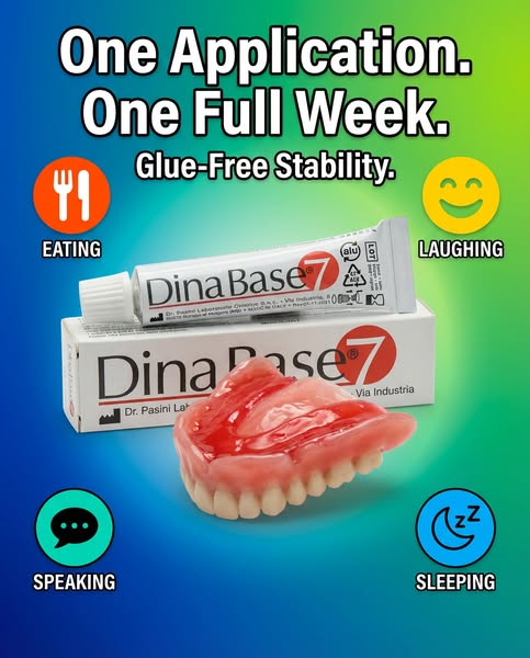 7 Days of Denture Stability From One Application.