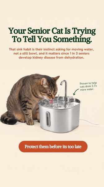 The #1 vet-recommended cat fountain in the UK, built to actually get your cat drinking more.